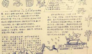 9一八事变手抄报简单 9一八事变手抄报简单